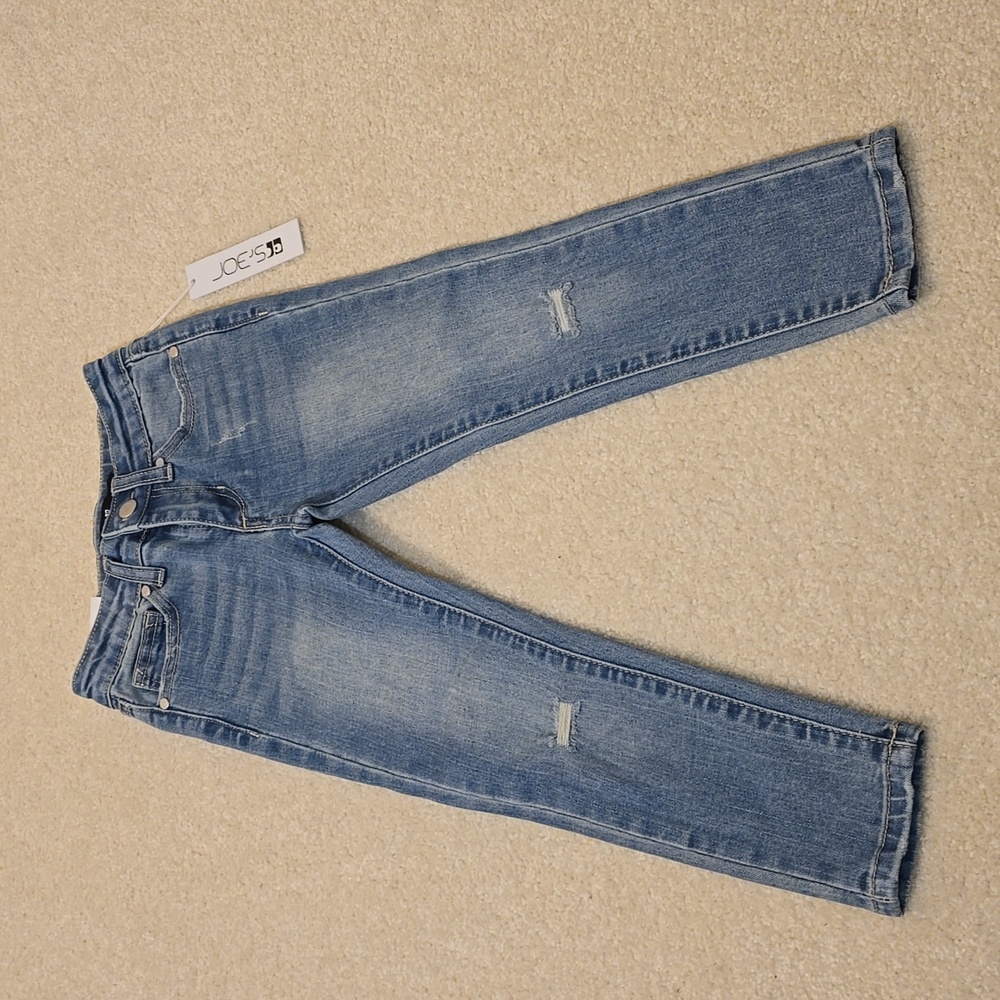 NWT Joe's Jeans The Markie Mid Rise Distressed Skinny Jeans Girls Size 5